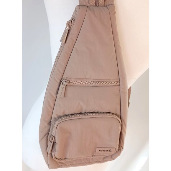 Reebok Women’s Maeve Convertible Crossbody Sling Backpack Mocha Excellent - Picture 12 of 14